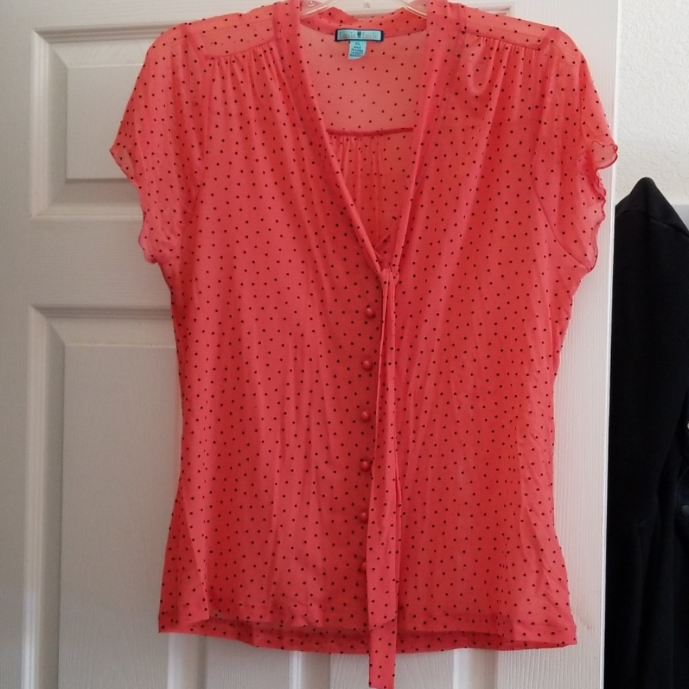 Coral blouse